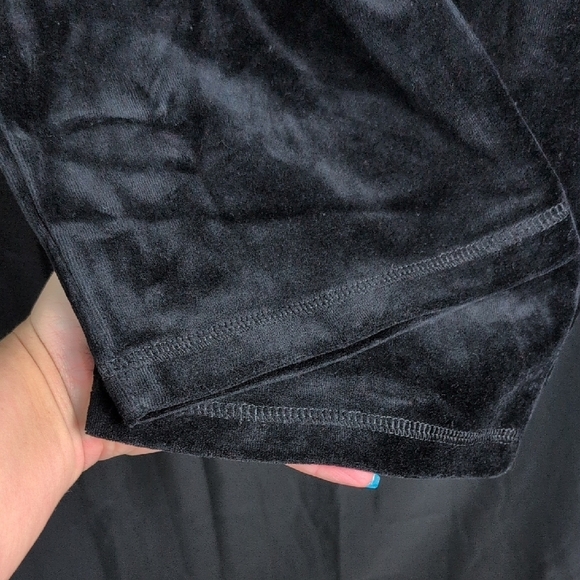 Chic Black Velour Hoodie and Pants Set. By Design Sport. S/L. NWT. - Picture 10 of 12